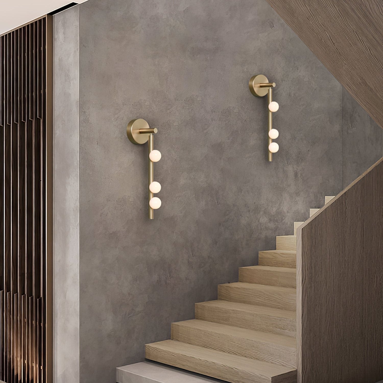 Brass Glass Tube Plug-In Wall Light, Plug-In Wall Sconce, detail 97