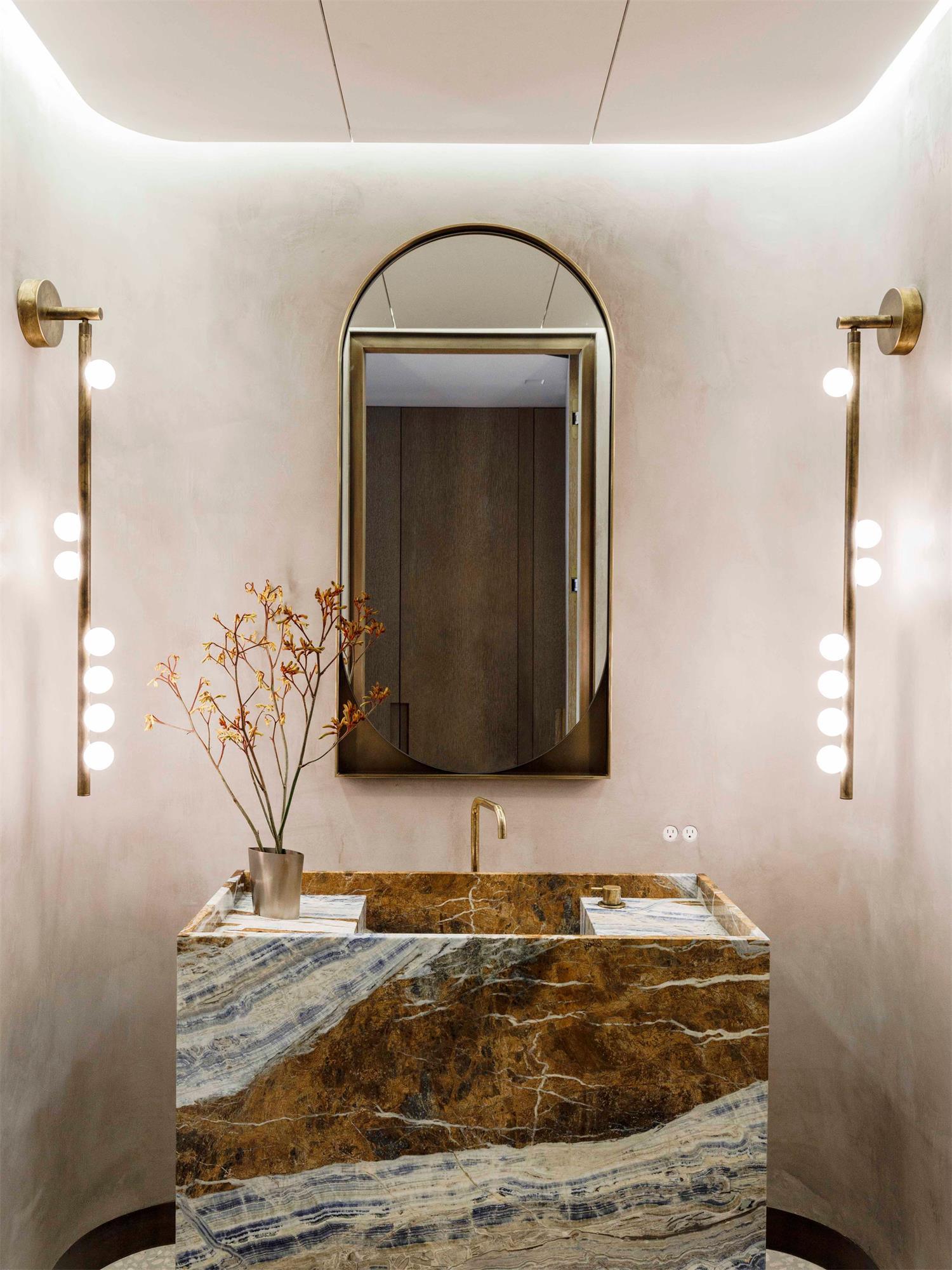 Brass Glass Tube Wall Light - 3 Heads Size: Dia 12cm x... Brass, Hardwired Wall Sconce, detail 15