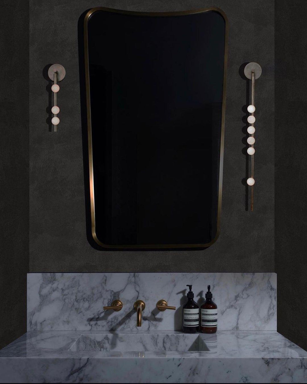 Brass Glass Tube Plug-In Wall Light, Plug-In Wall Sconce, detail 39