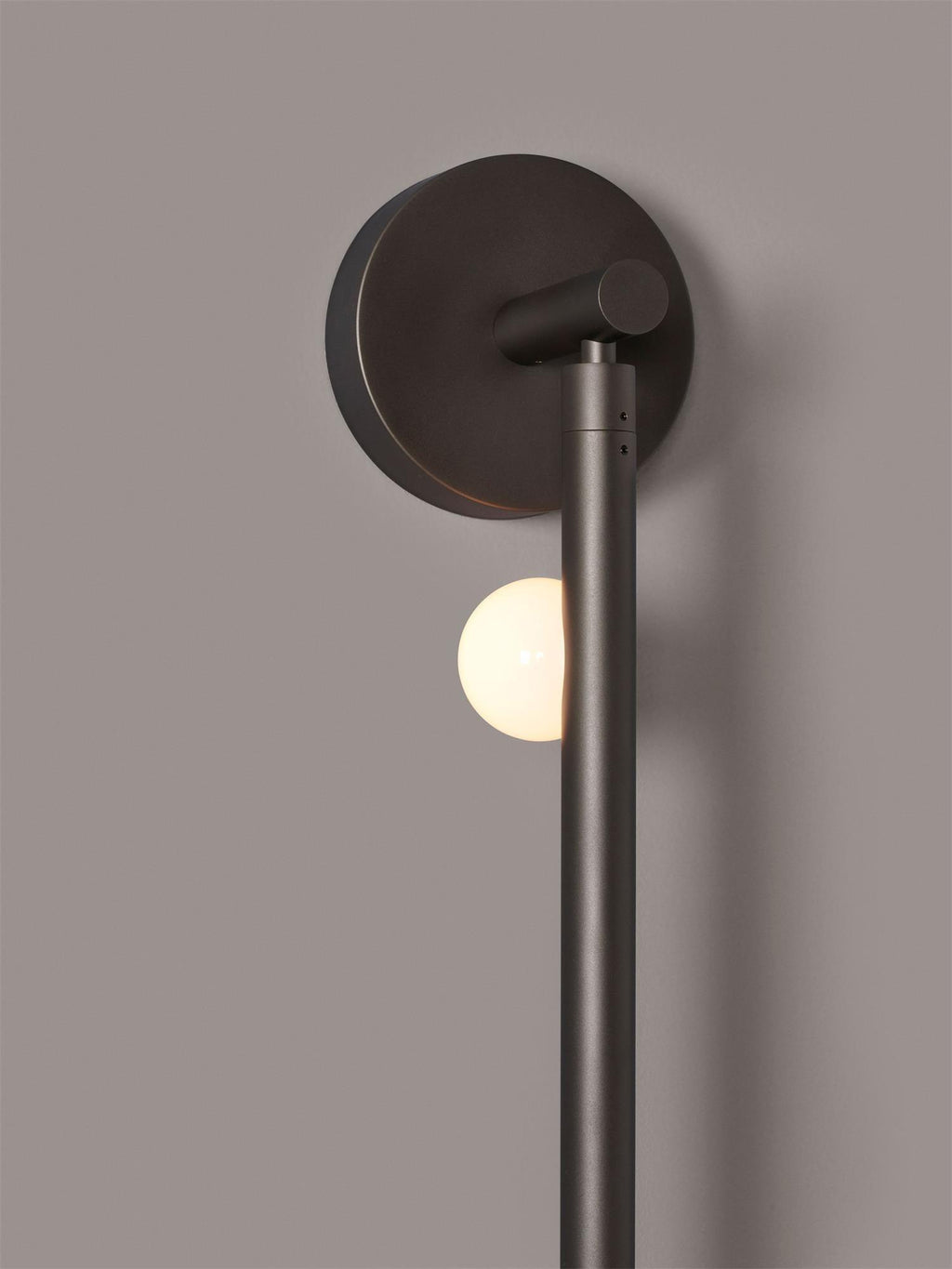 Brass Glass Tube Plug-In Wall Light, Plug-In Wall Sconce, detail 45