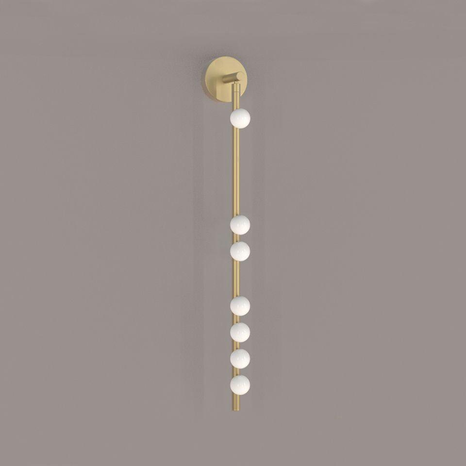 Brass Glass Tube Plug-In Wall Light, Plug-In Wall Sconce, detail 29