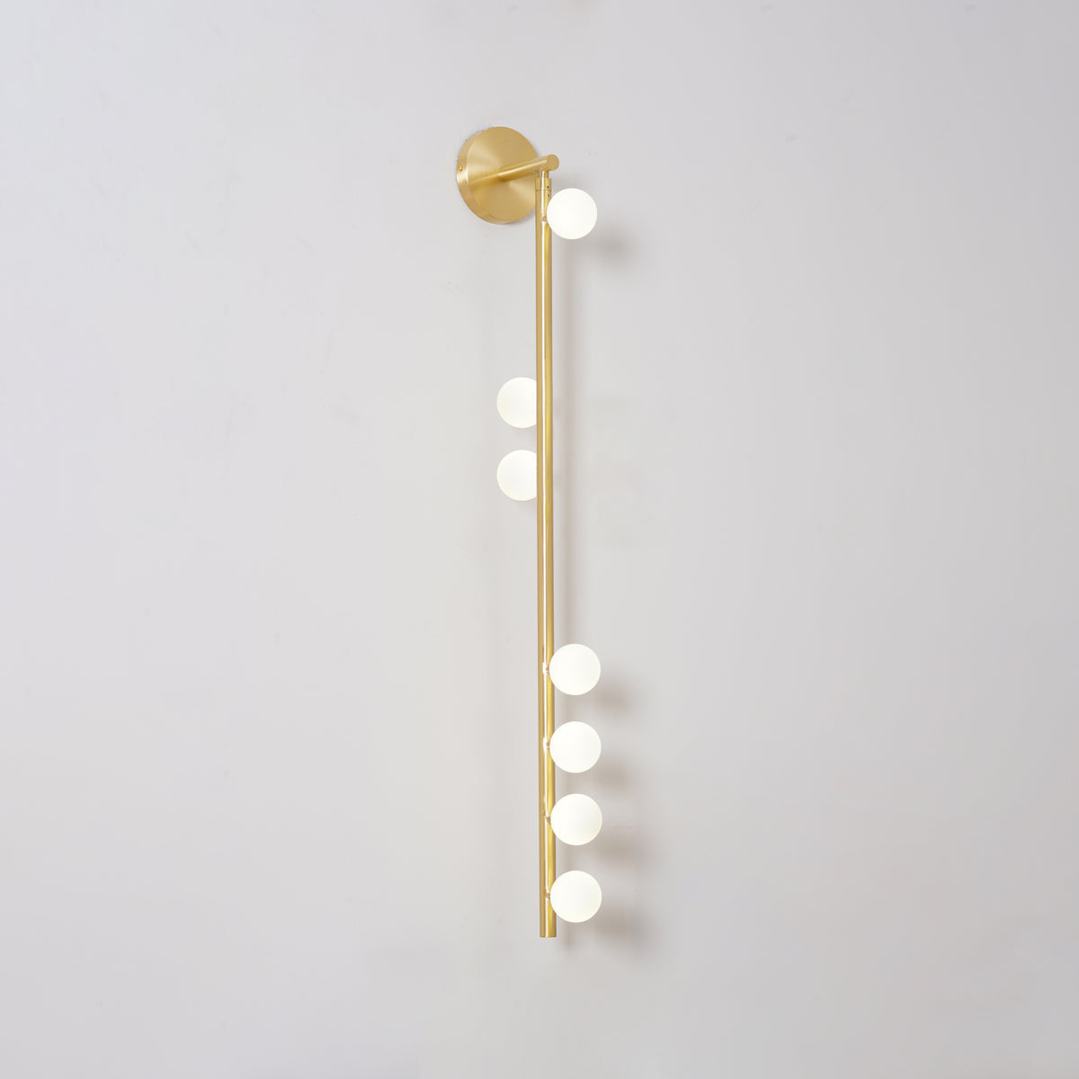 Brass Glass Tube Plug-In Wall Light, Plug-In Wall Sconce, detail 86