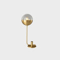 Brass Globular Table Light, Bedside Table Lamp, ∅ 8.3″ x H 17.7″