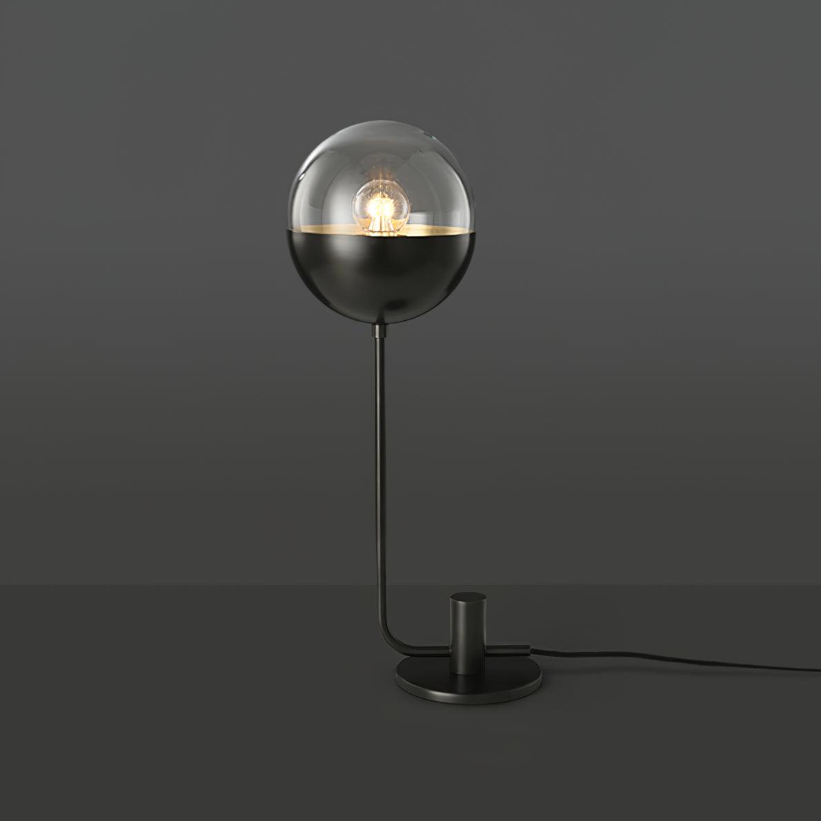Brass Globular Table Light, Bedside Table Lamp, detail 9