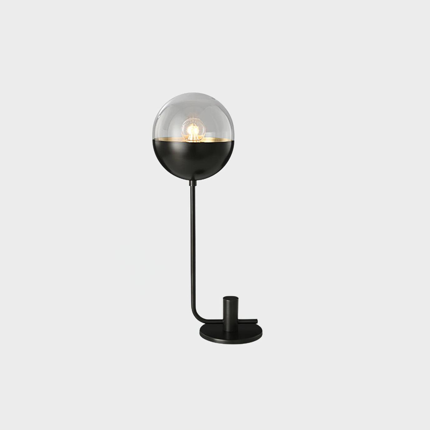 Brass Globular Table Light, Bedside Table Lamp, detail 10