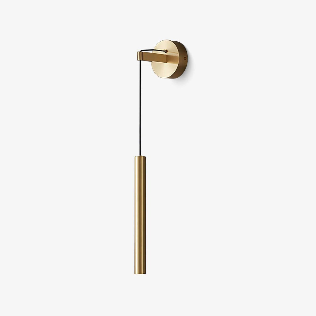 Brass Line Wall Light, Hardwired Wall Sconce, detail 2