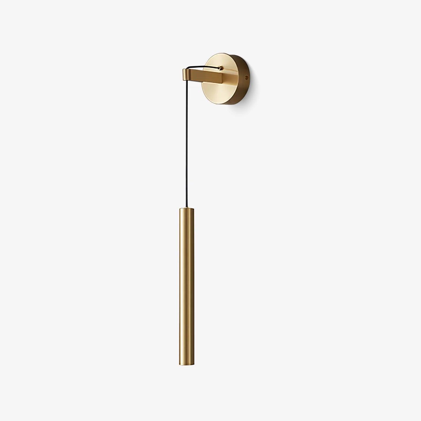 Brass Line Wall Light, Hardwired Wall Sconce, detail 2