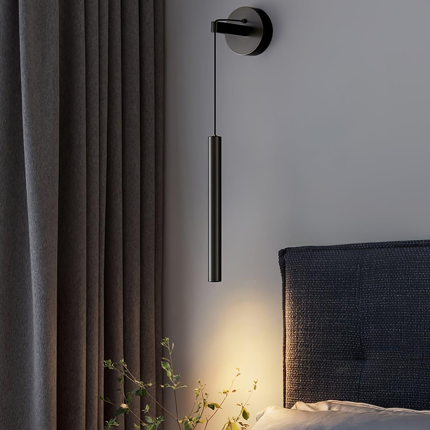 Brass Line Wall Light, Hardwired Wall Sconce, detail 4