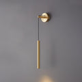 Brass Line Wall Light, Hardwired Wall Sconce, Dia 10cm x H 60cm