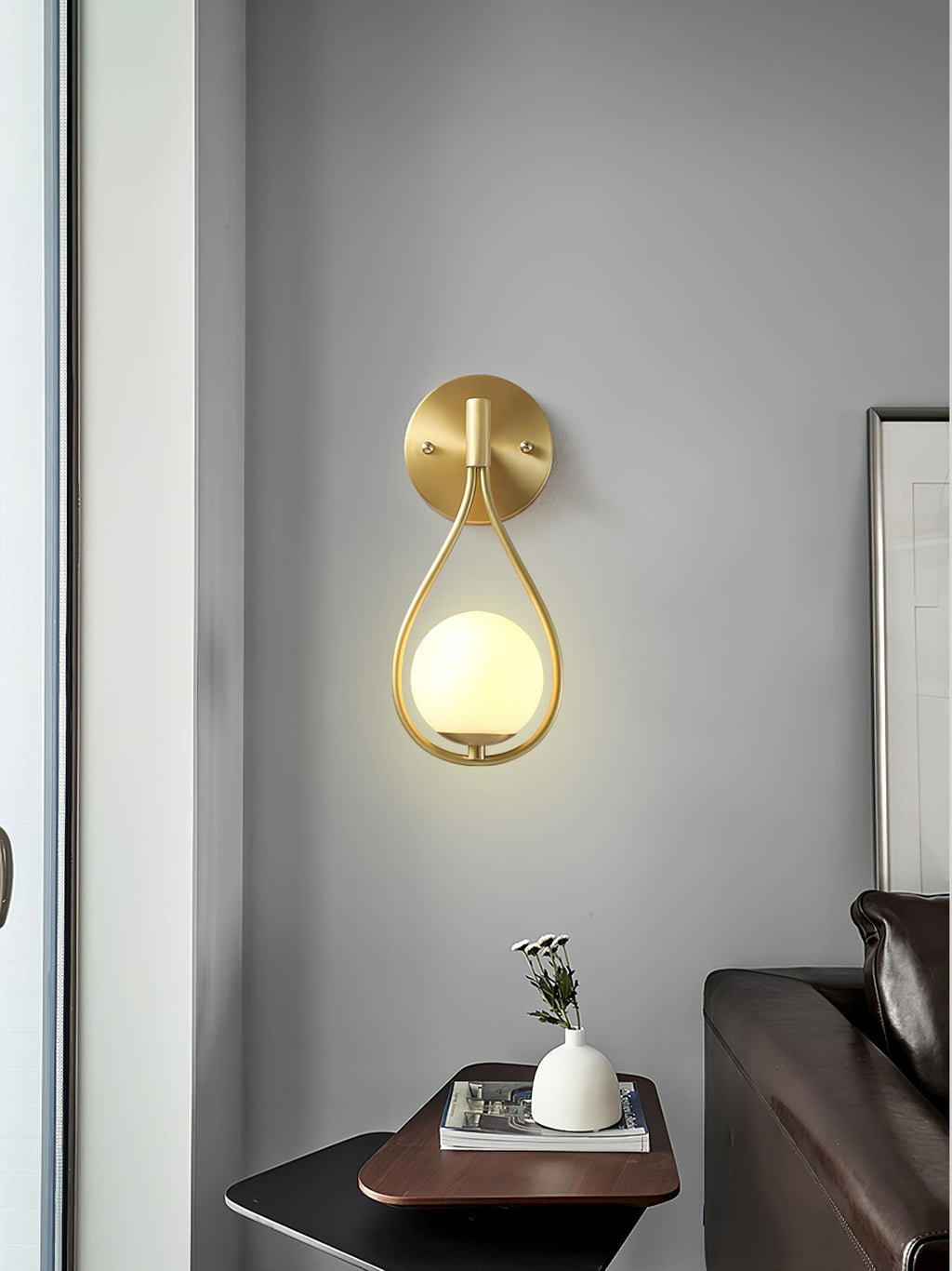 Brass Vanity Wall Light, Bathroom Vanity Light, detail 3