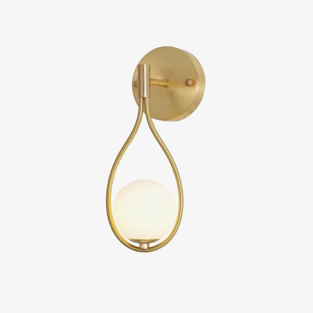 Brass Vanity Wall Light, Bathroom Vanity Light, Dia 13.5cm x H 33cm