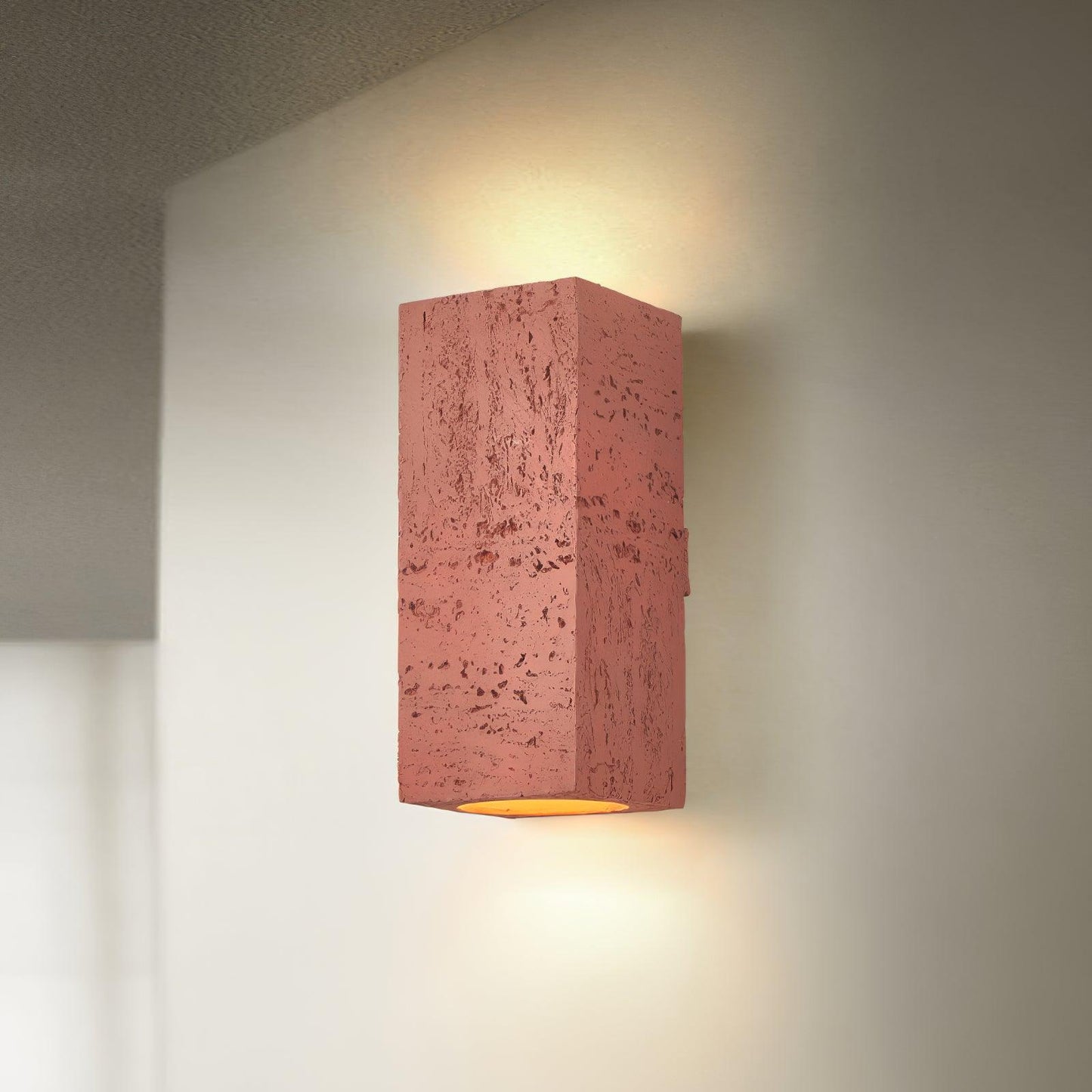 Bricks Wall Light, Bedroom Wall Sconce, Composite Material, Dia 10cm x H 23cm