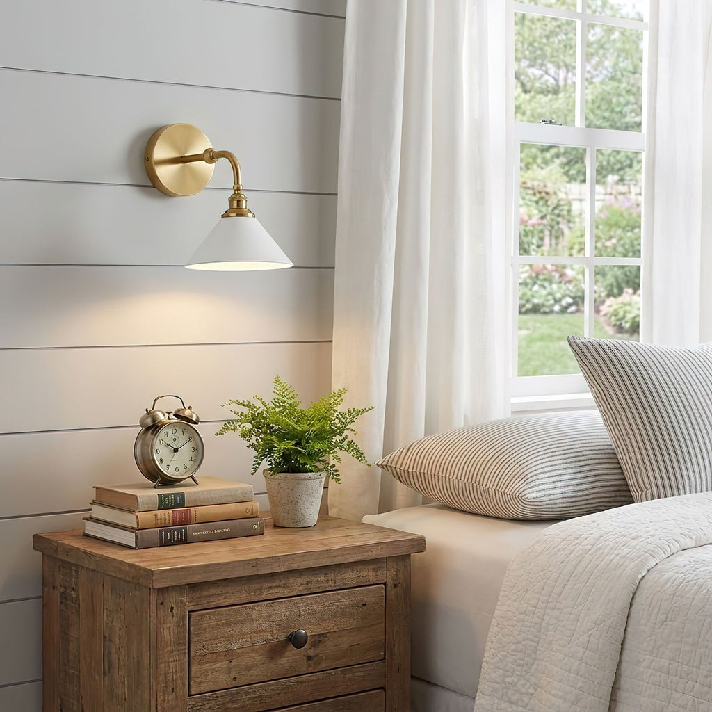 Bridgemont Wall Light - Dia 23cm x W 30cm x H 35cm Metal, Hardwired Wall Sconce, detail 3