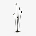 Bellflower Exterior Floor Light, Outdoor Wall Light, Aluminum, ∅ 5.1″ x H 39.4″