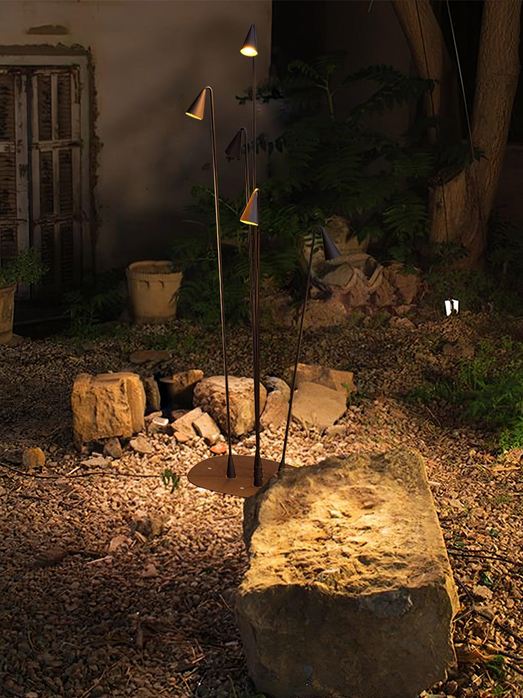 Bellflower Exterior Floor Light, Outdoor Wall Light, detail 4