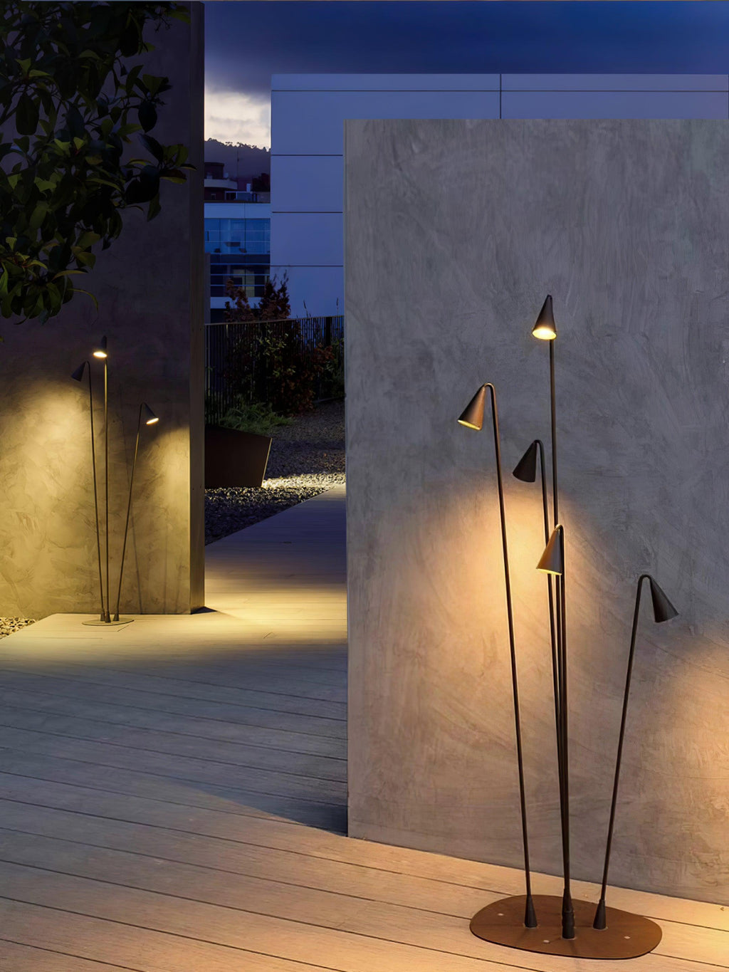 Bellflower Exterior Floor Light, Outdoor Wall Light, detail 5