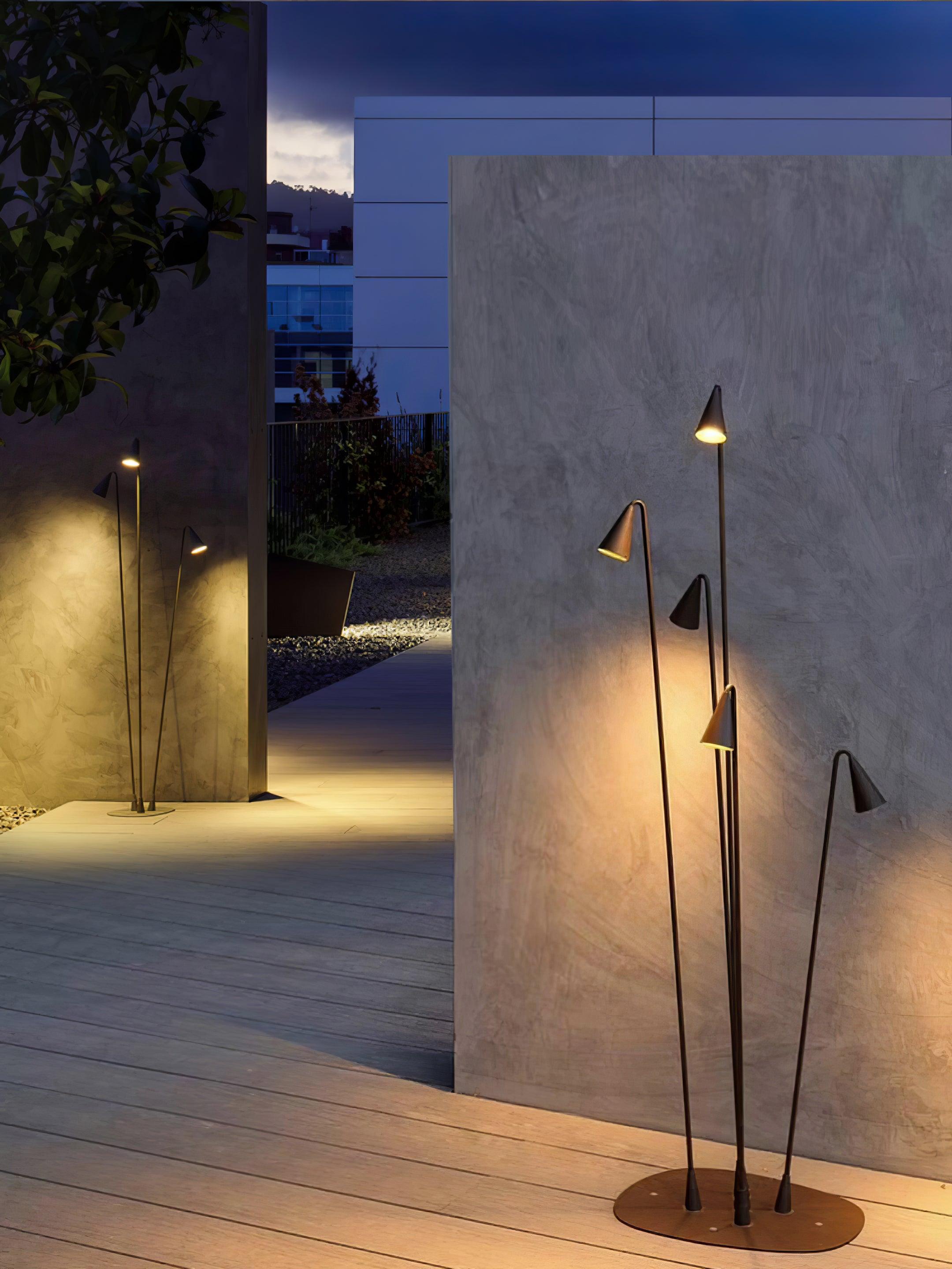 Bellflower Exterior Floor Light, Outdoor Wall Light, detail 5