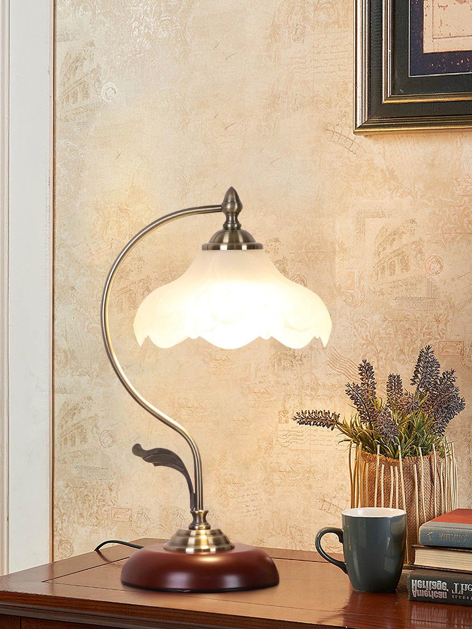 Retro Flower Table Light, Bedside Table Lamp, detail 10
