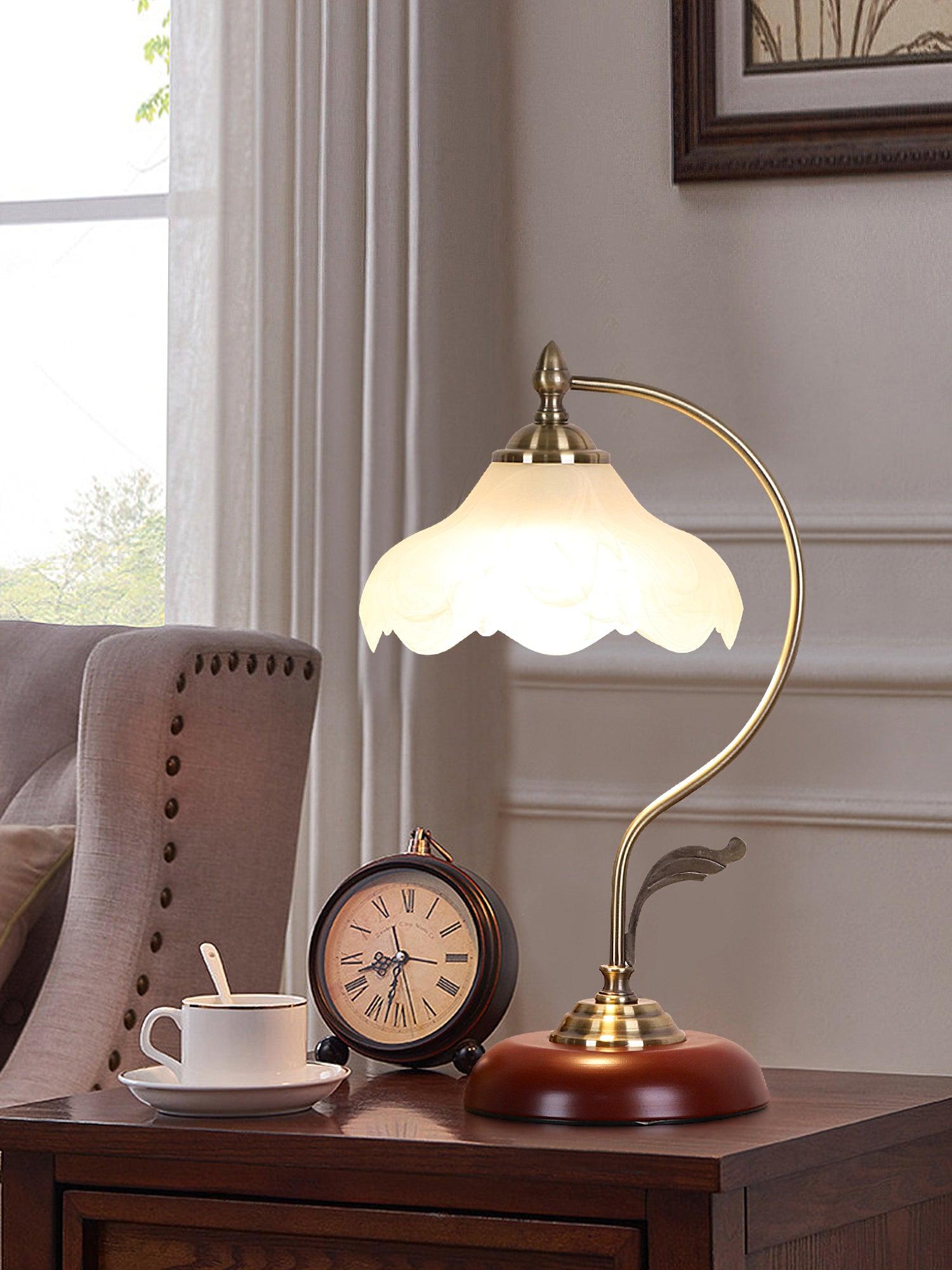 Retro Flower Table Light, Bedside Table Lamp, detail 11