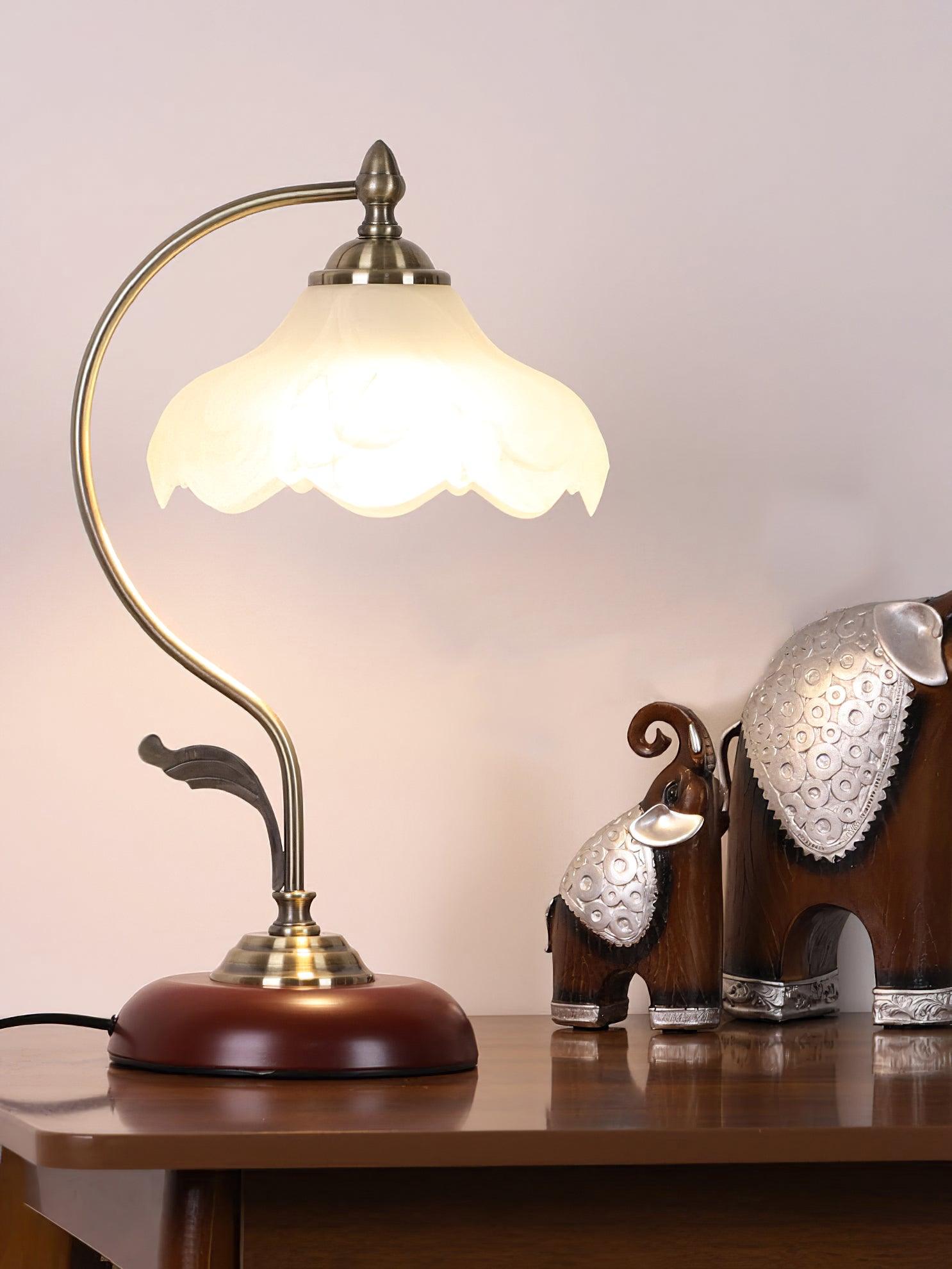 Retro Flower Table Light, Bedside Table Lamp, detail 3