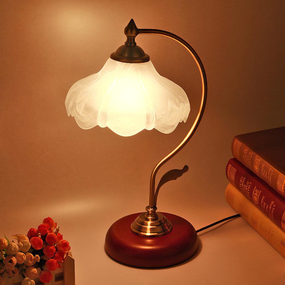 Brown Dome Table Light, Bedside Table Lamp, detail 5