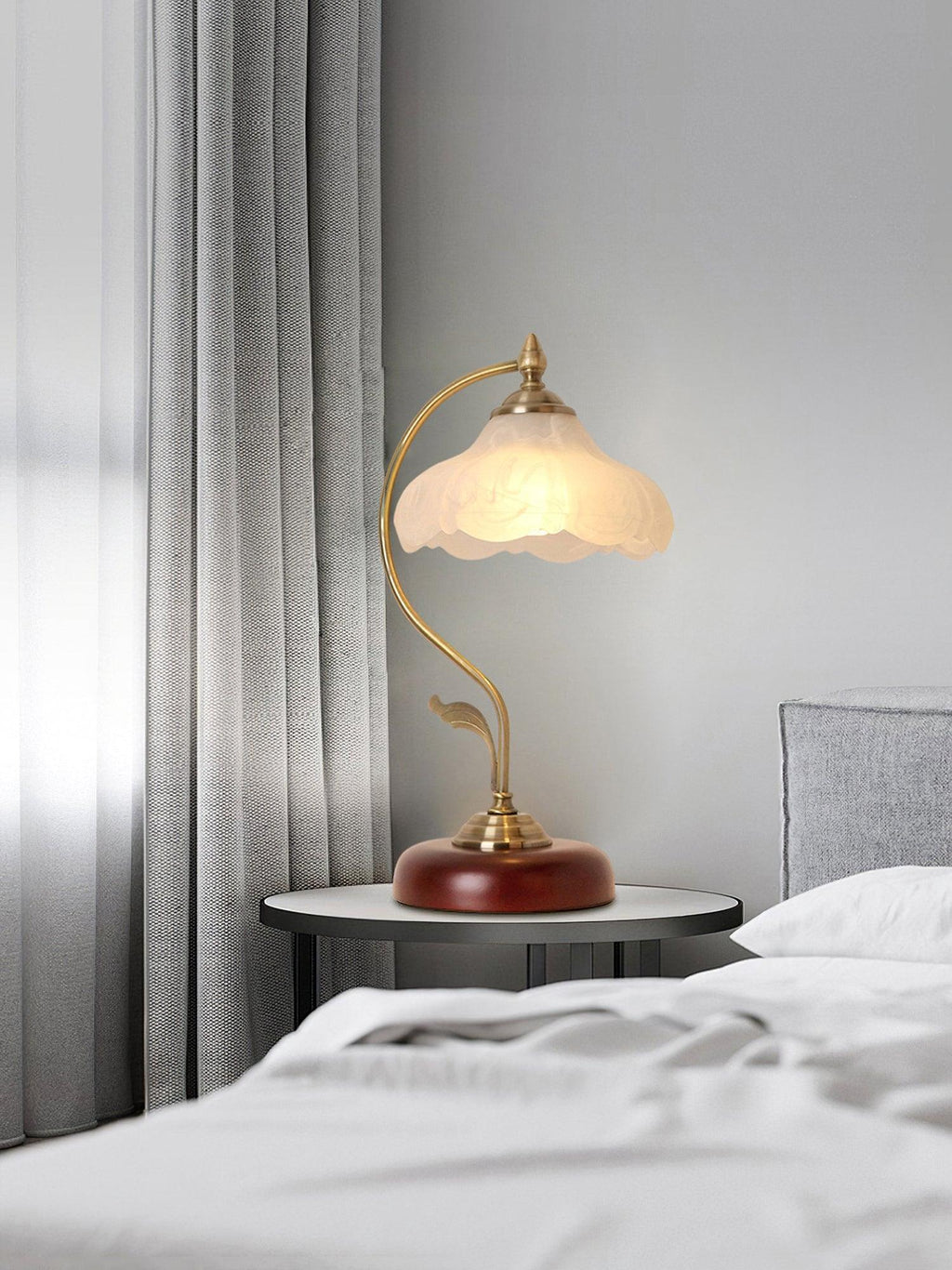 Retro Flower Table Light, Bedside Table Lamp, detail 6