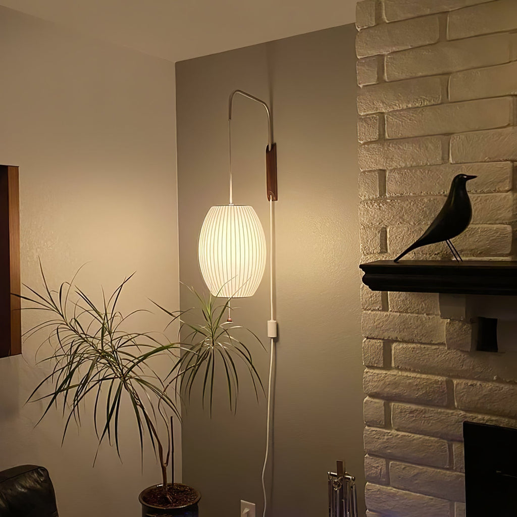 Bubble Ball Wall Light - Dia 26cm x H 36cm Polymer, Plug-In Wall Sconce, detail 7