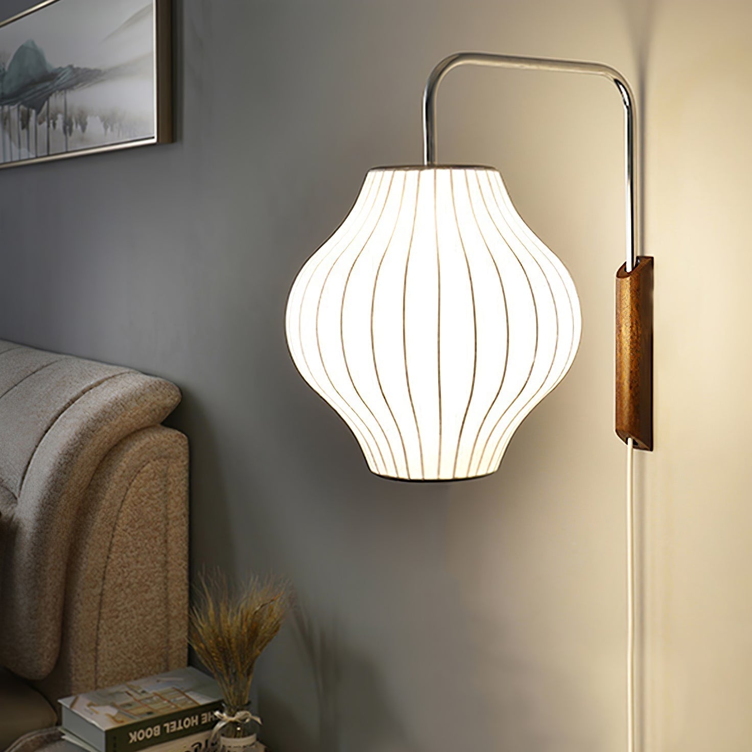 Bubble Ball Wall Light - Dia 26cm x H 36cm Polymer, Plug-In Wall Sconce, detail 4