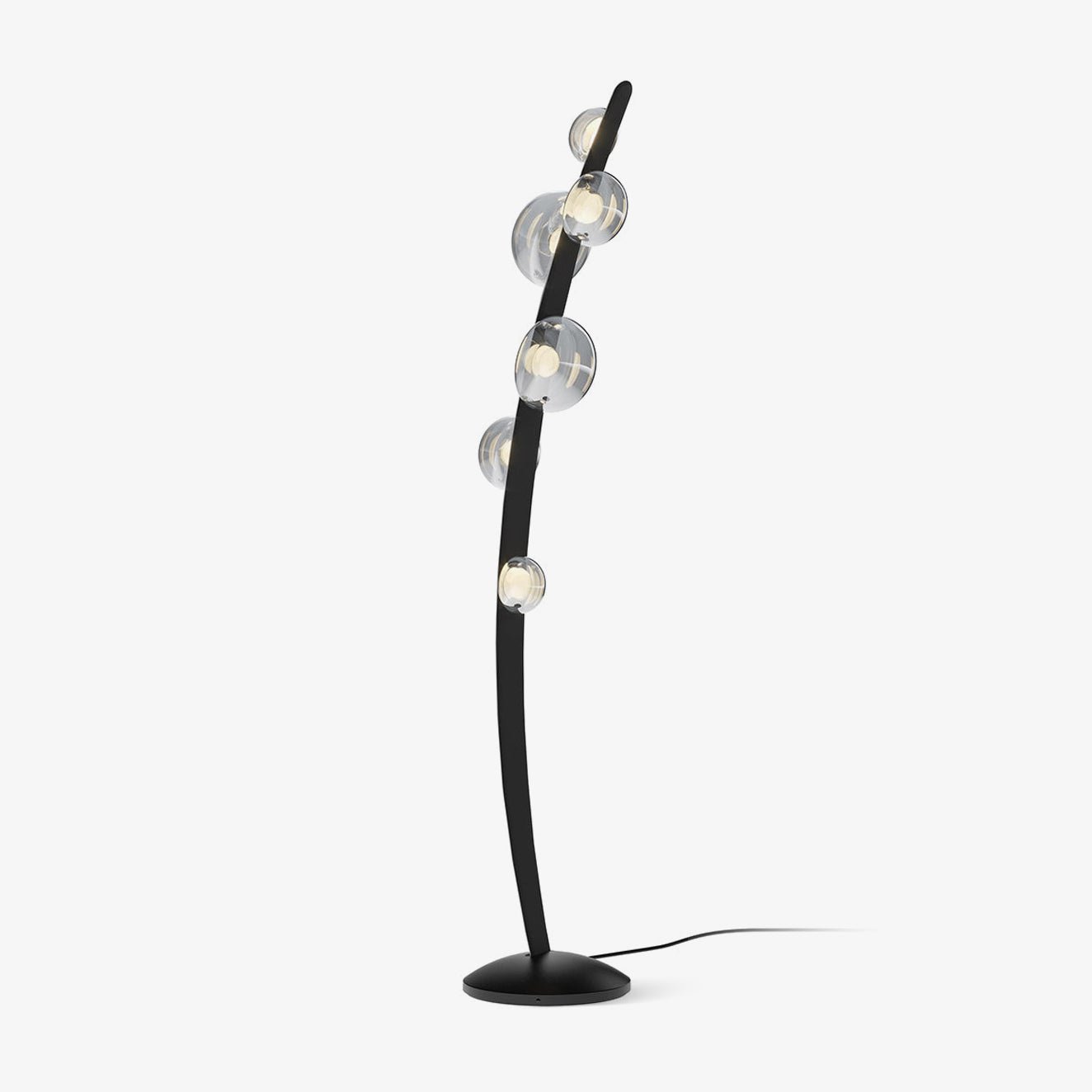 Bubbles Glass Floor Light, Floor Lamp, Metal, ∅ 11.8″ x H 63″