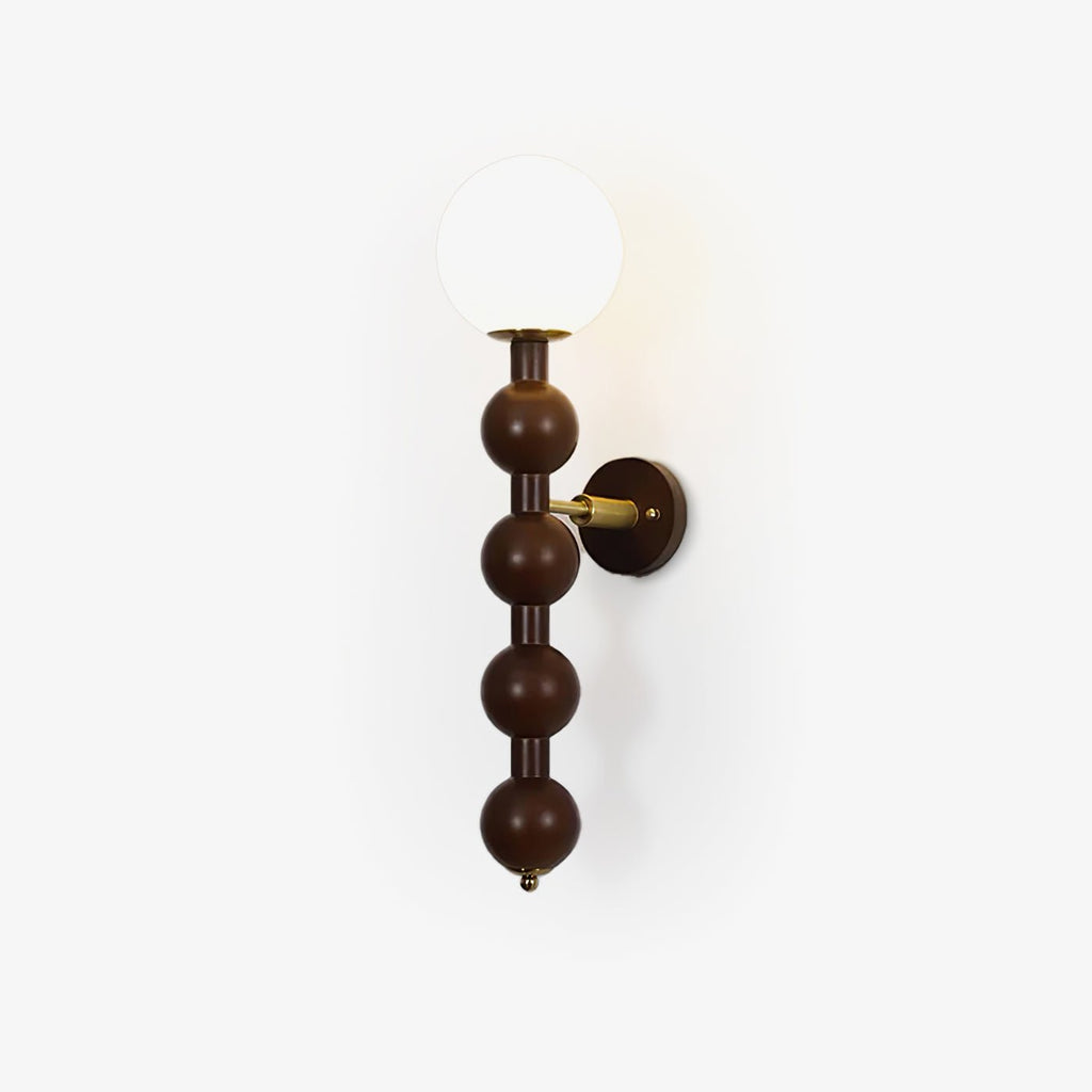 Bubbly Wall Light, Hardwired Wall Sconce, Wooden, W 5.9″ x H 23.6″ x D 9.4″
