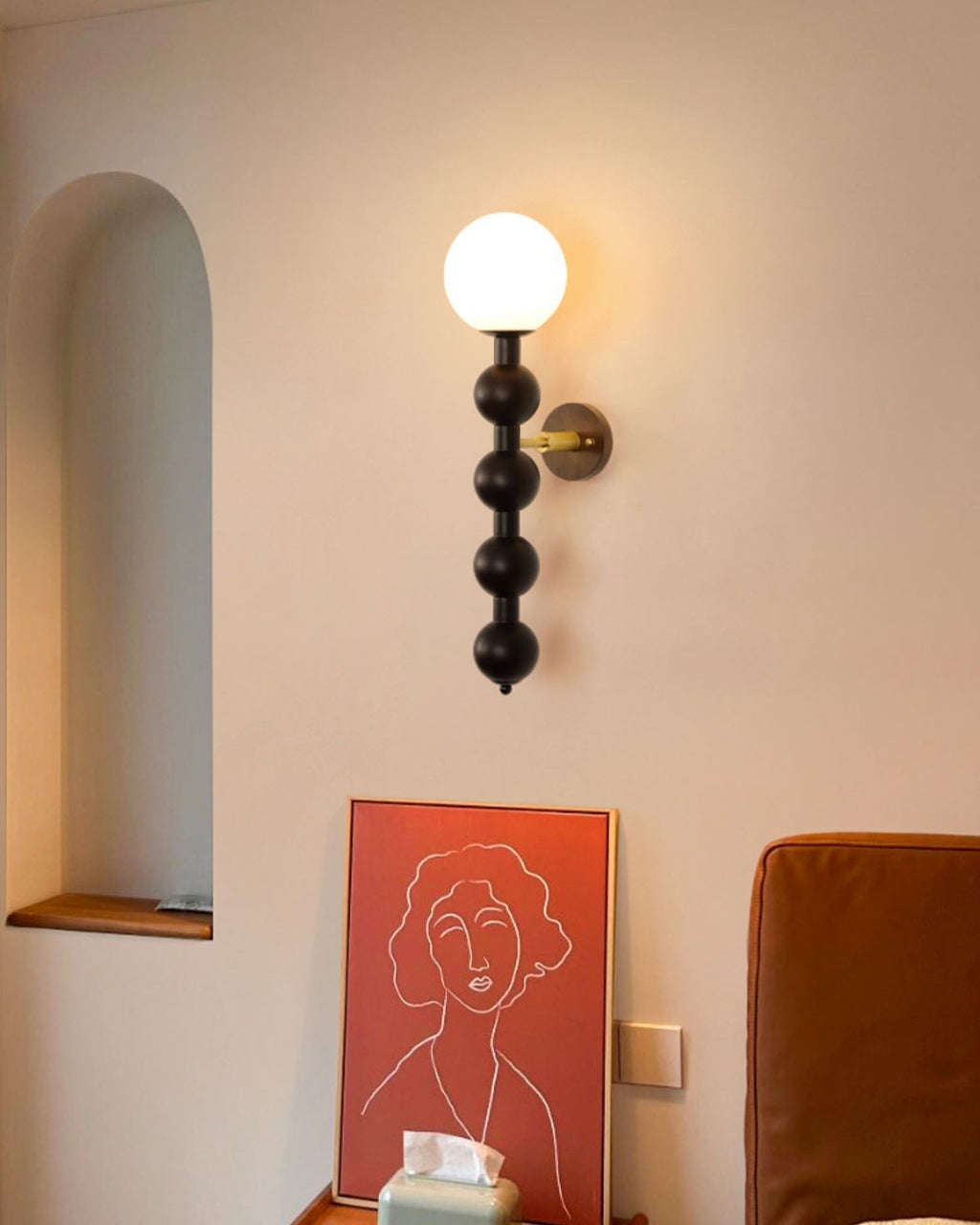 Bubbly Wall Light, Hardwired Wall Sconce, detail 6
