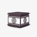 Burano Exterior Garden Light, Outdoor Wall Light, Metal, L 23.6″ x W 23.6″ x H 14.9″