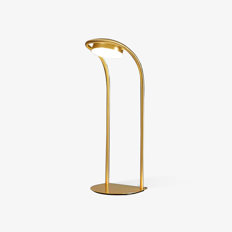 C Ball Table Light, Bedside Table Lamp, Brass, D 5.9″ x H 17.7″
