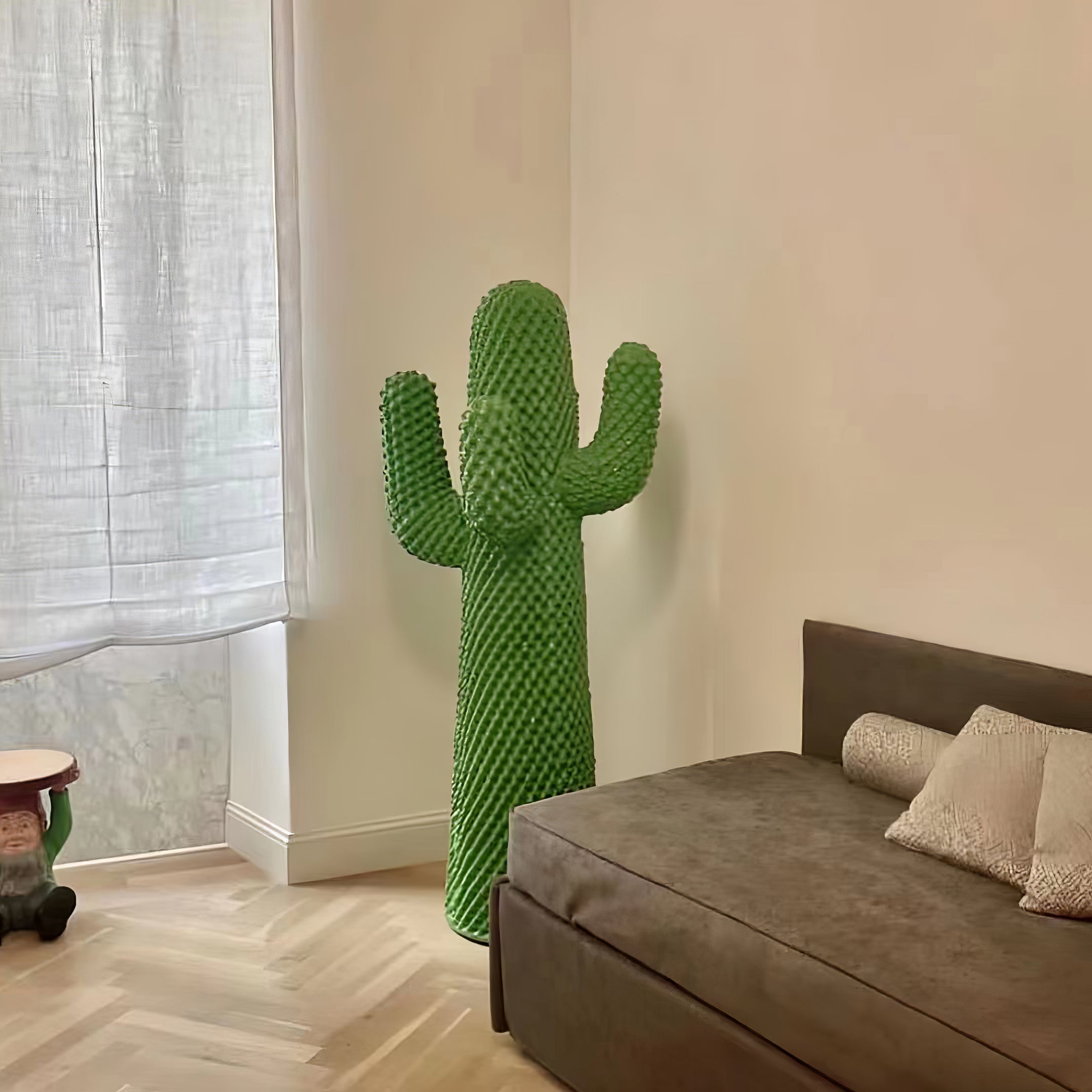 Glass Mello Sculptural Portable Lamp Cactus Coat Rack, Bedside Table Lamp, detail 16