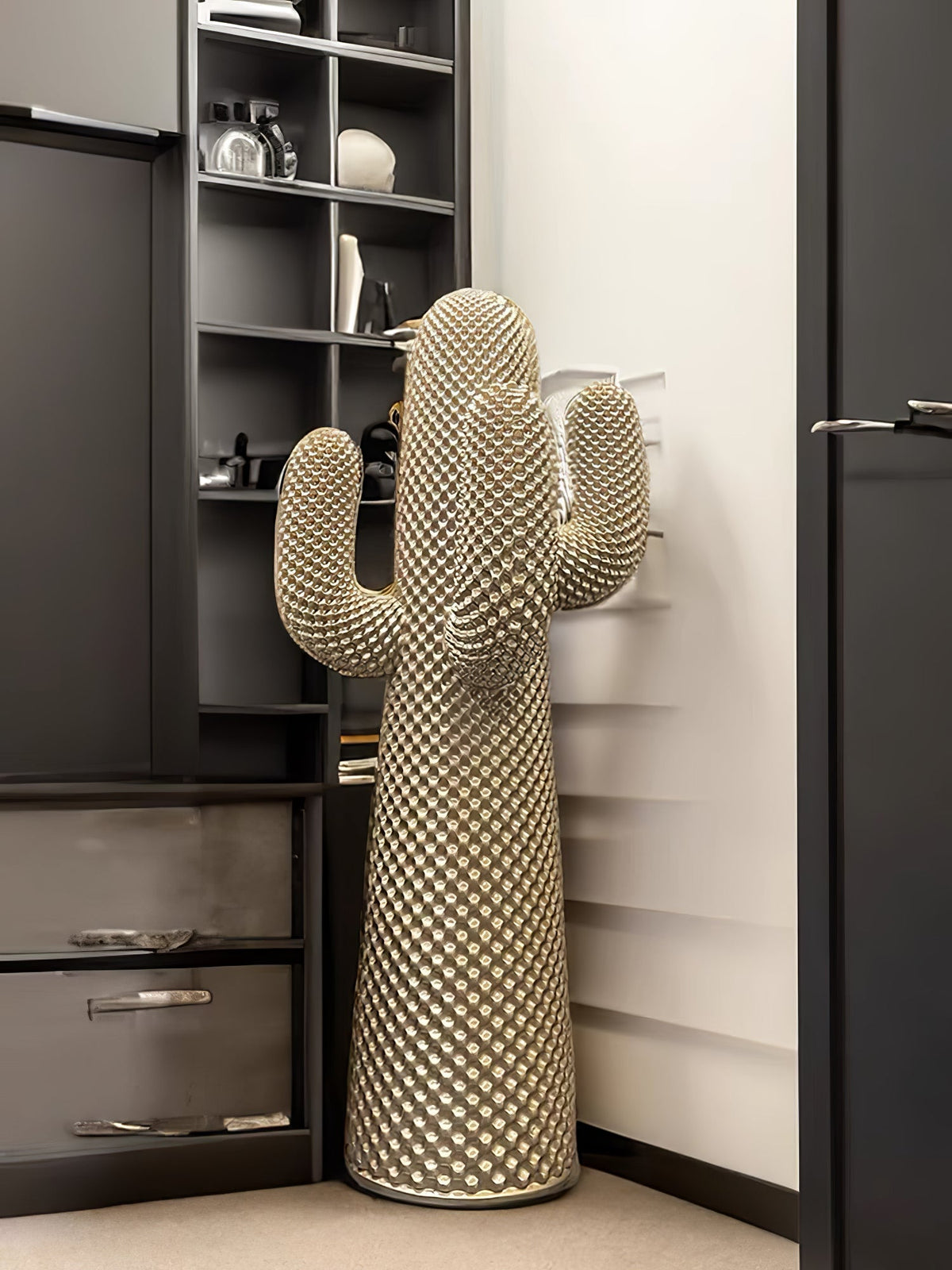 Glass Mello Sculptural Portable Lamp Cactus Coat Rack, Bedside Table Lamp, detail 25