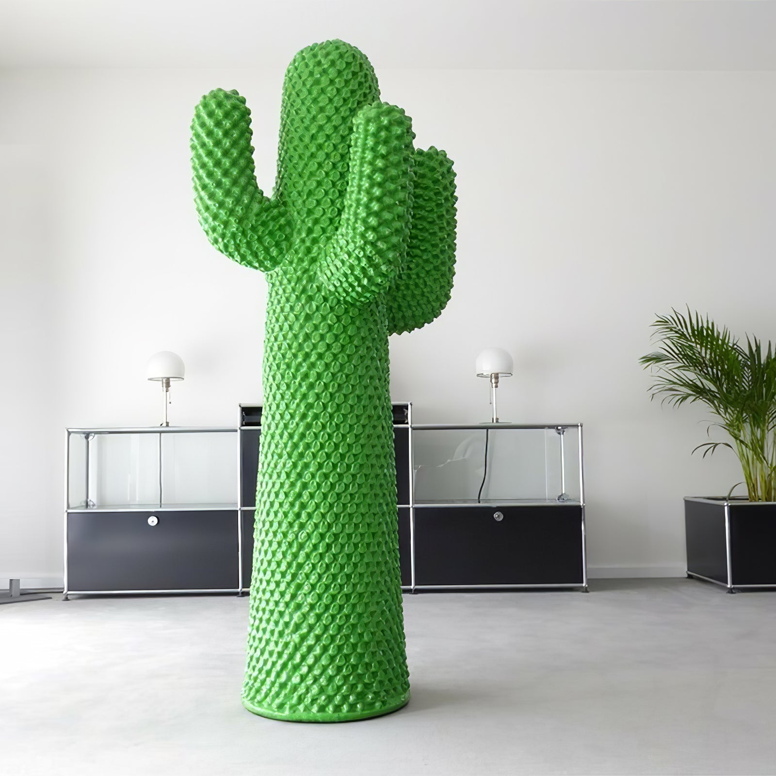 Glass Mello Sculptural Portable Lamp Cactus Coat Rack, Bedside Table Lamp, detail 8