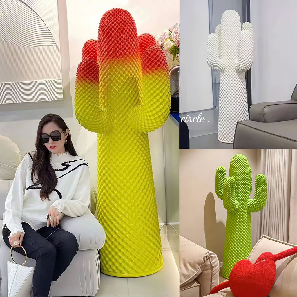 Glass Mello Sculptural Portable Lamp Cactus Coat Rack, Bedside Table Lamp, detail 38