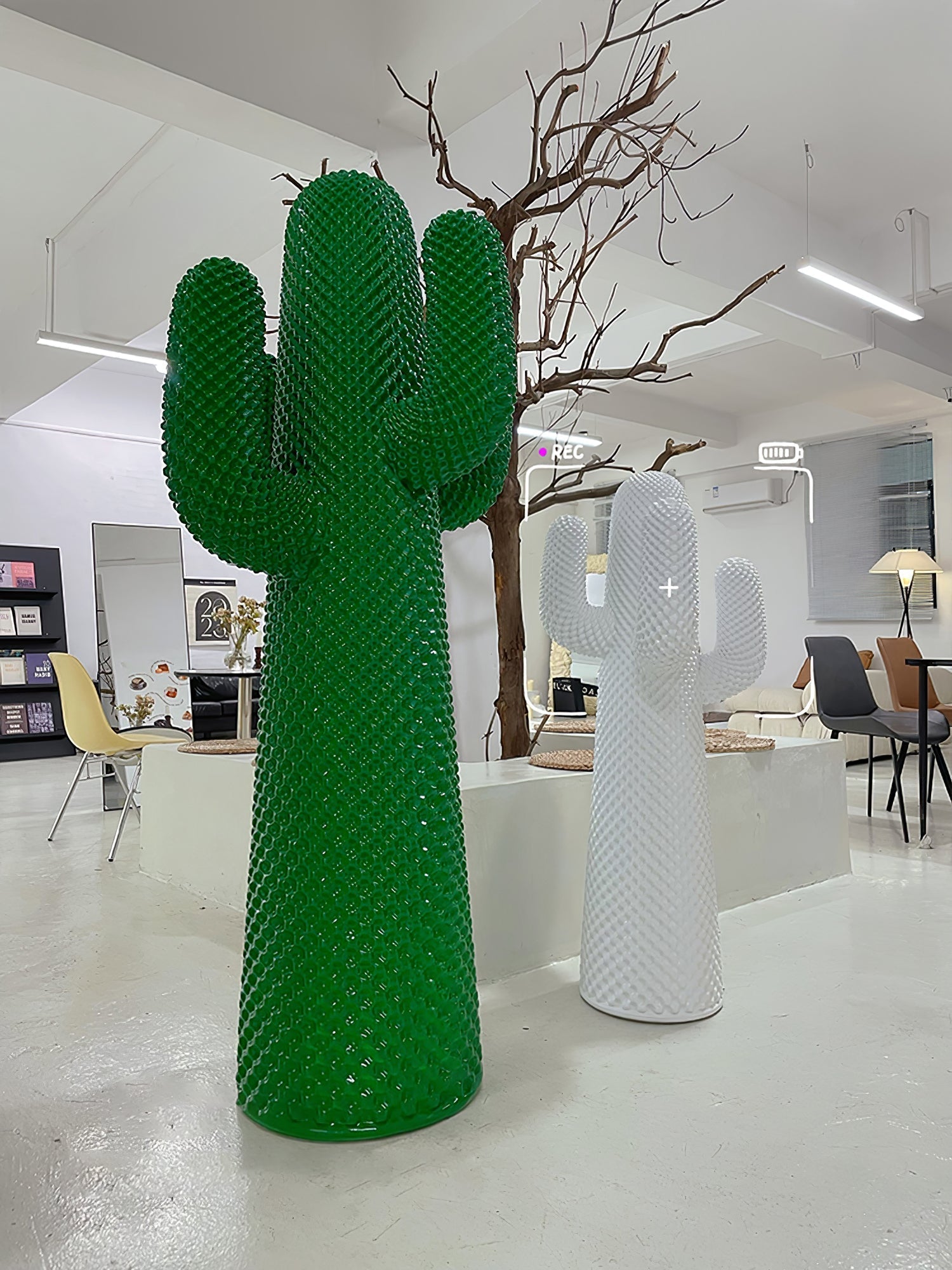 Glass Mello Sculptural Portable Lamp Cactus Coat Rack, Bedside Table Lamp, detail 35