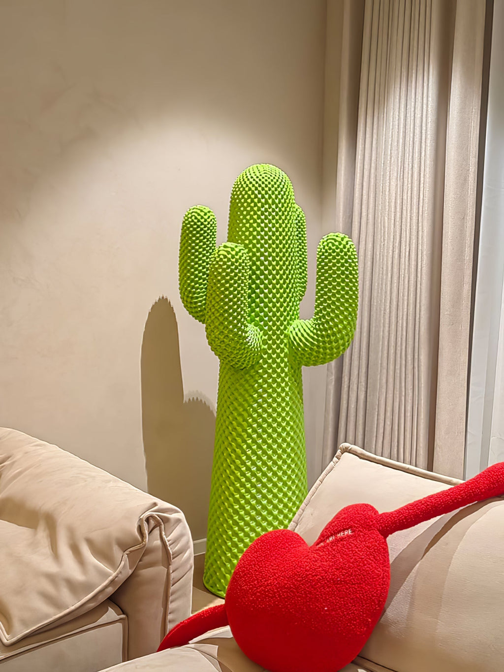 Glass Mello Sculptural Portable Lamp Cactus Coat Rack, Bedside Table Lamp, detail 46