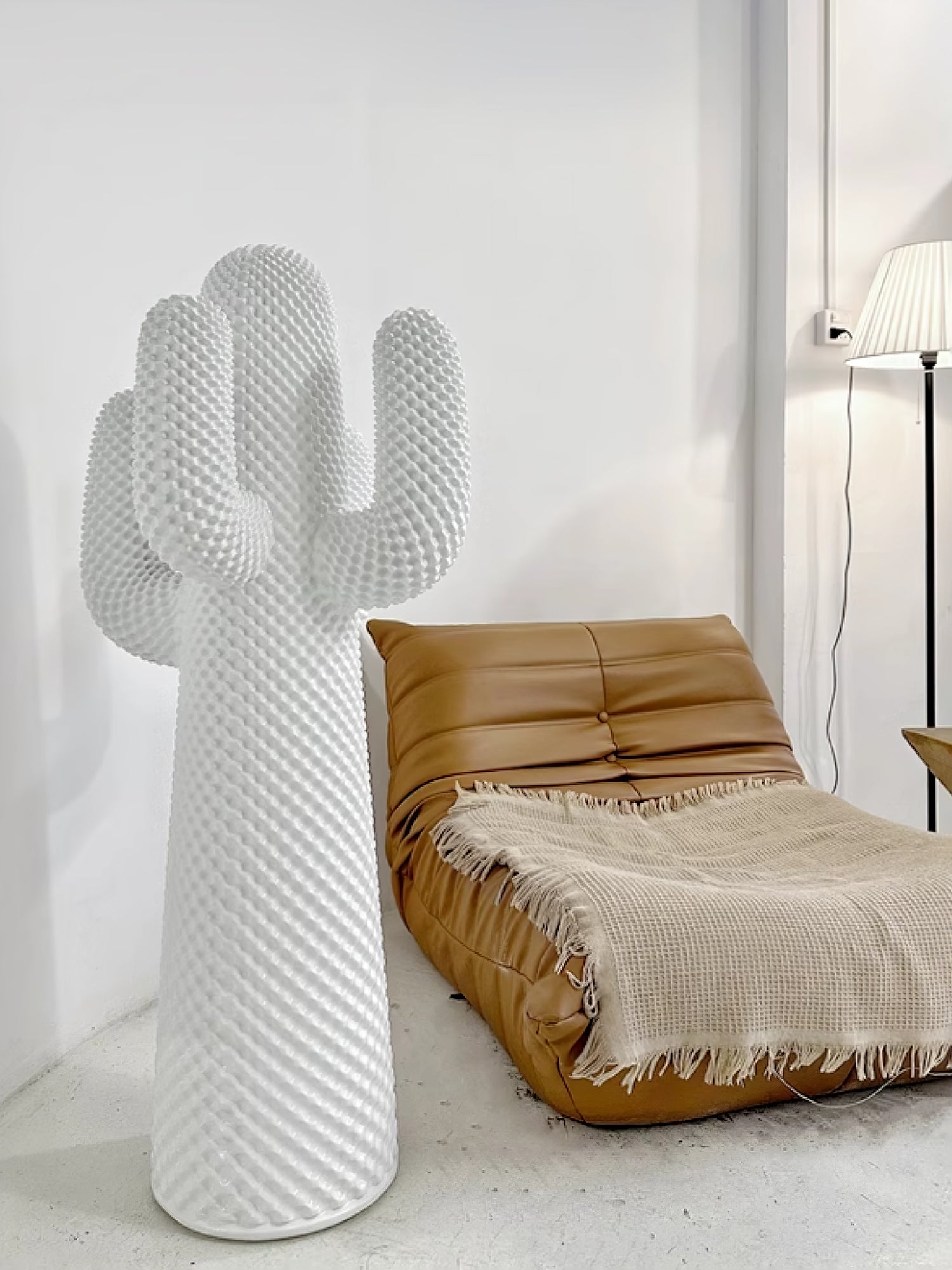 Glass Mello Sculptural Portable Lamp Cactus Coat Rack, Bedside Table Lamp, detail 50