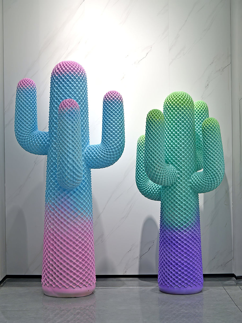Glass Mello Sculptural Portable Lamp Cactus Coat Rack, Bedside Table Lamp, detail 52