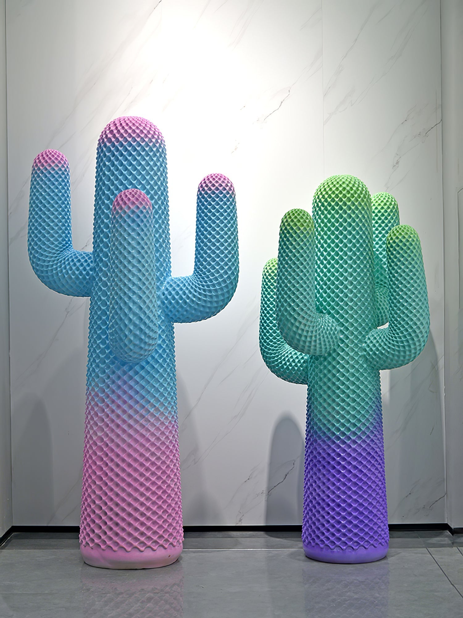 Glass Mello Sculptural Portable Lamp Cactus Coat Rack, Bedside Table Lamp, detail 52