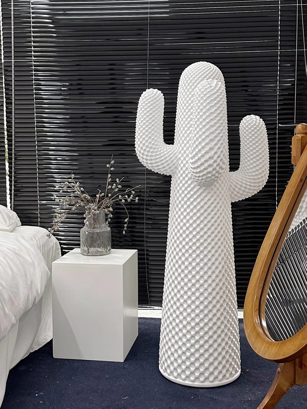 Glass Mello Sculptural Portable Lamp Cactus Coat Rack, Bedside Table Lamp, detail 53