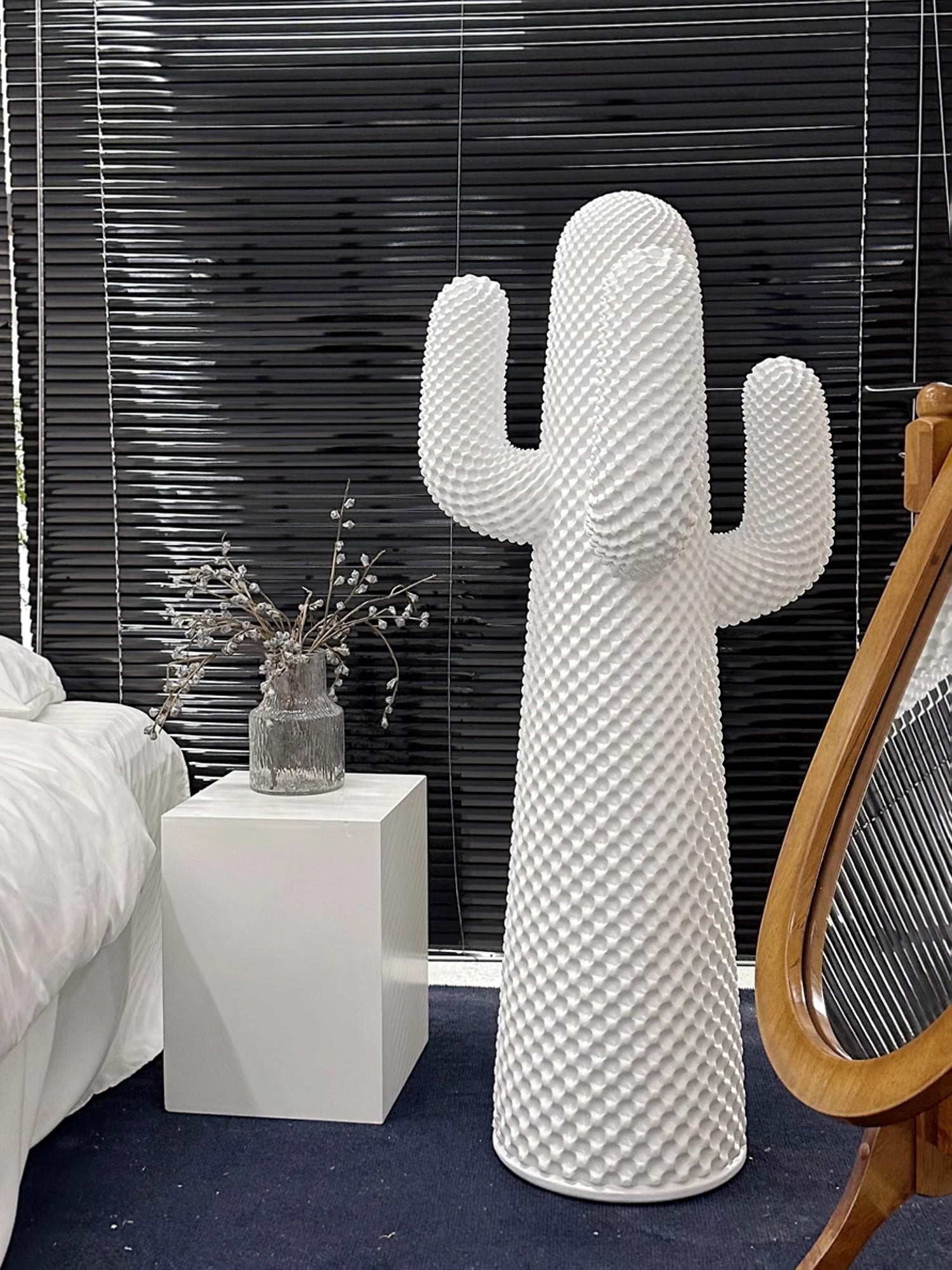 Glass Mello Sculptural Portable Lamp Cactus Coat Rack, Bedside Table Lamp, detail 53