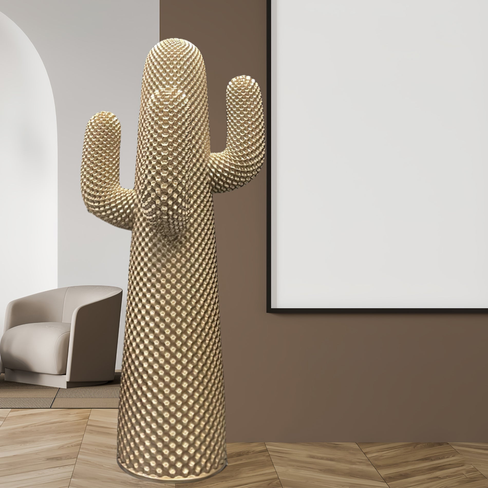 Glass Mello Sculptural Portable Lamp Cactus Coat Rack, Bedside Table Lamp, detail 59