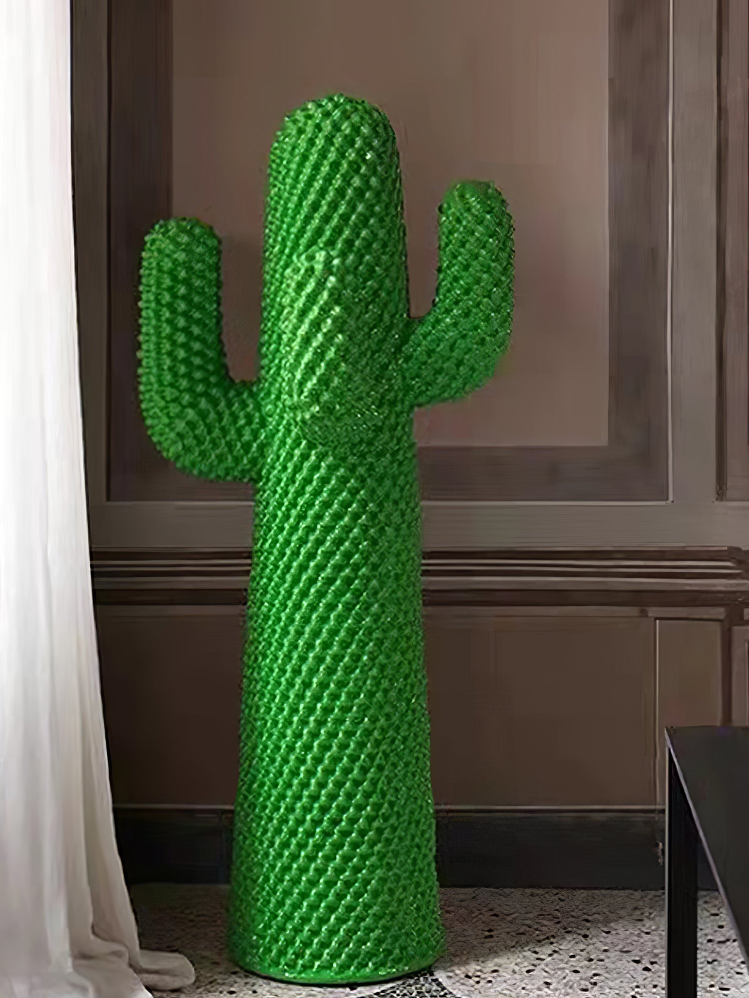 Glass Mello Sculptural Portable Lamp Cactus Coat Rack, Bedside Table Lamp, detail 7