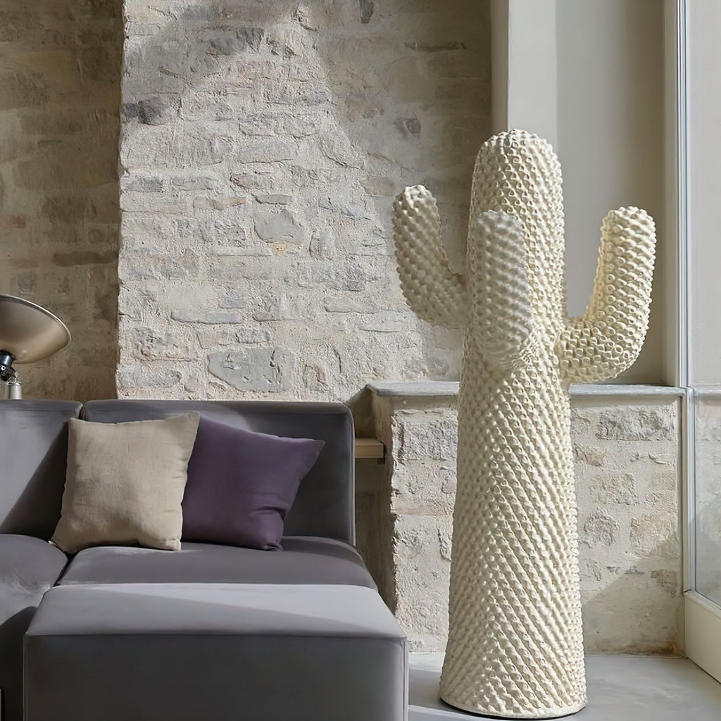 Glass Mello Sculptural Portable Lamp Cactus Coat Rack, Bedside Table Lamp, detail 11