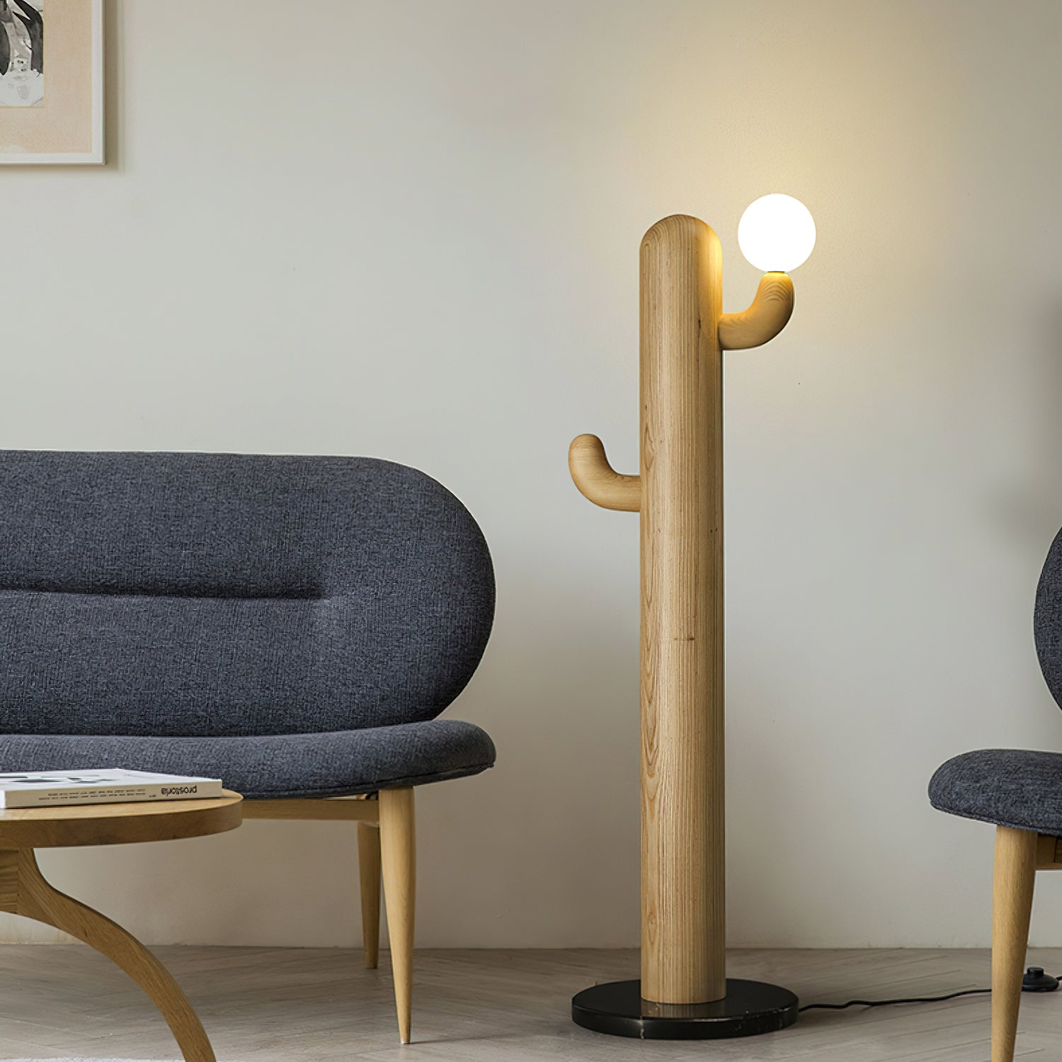 Cactus Wood Floor Light, Floor Lamp, detail 5