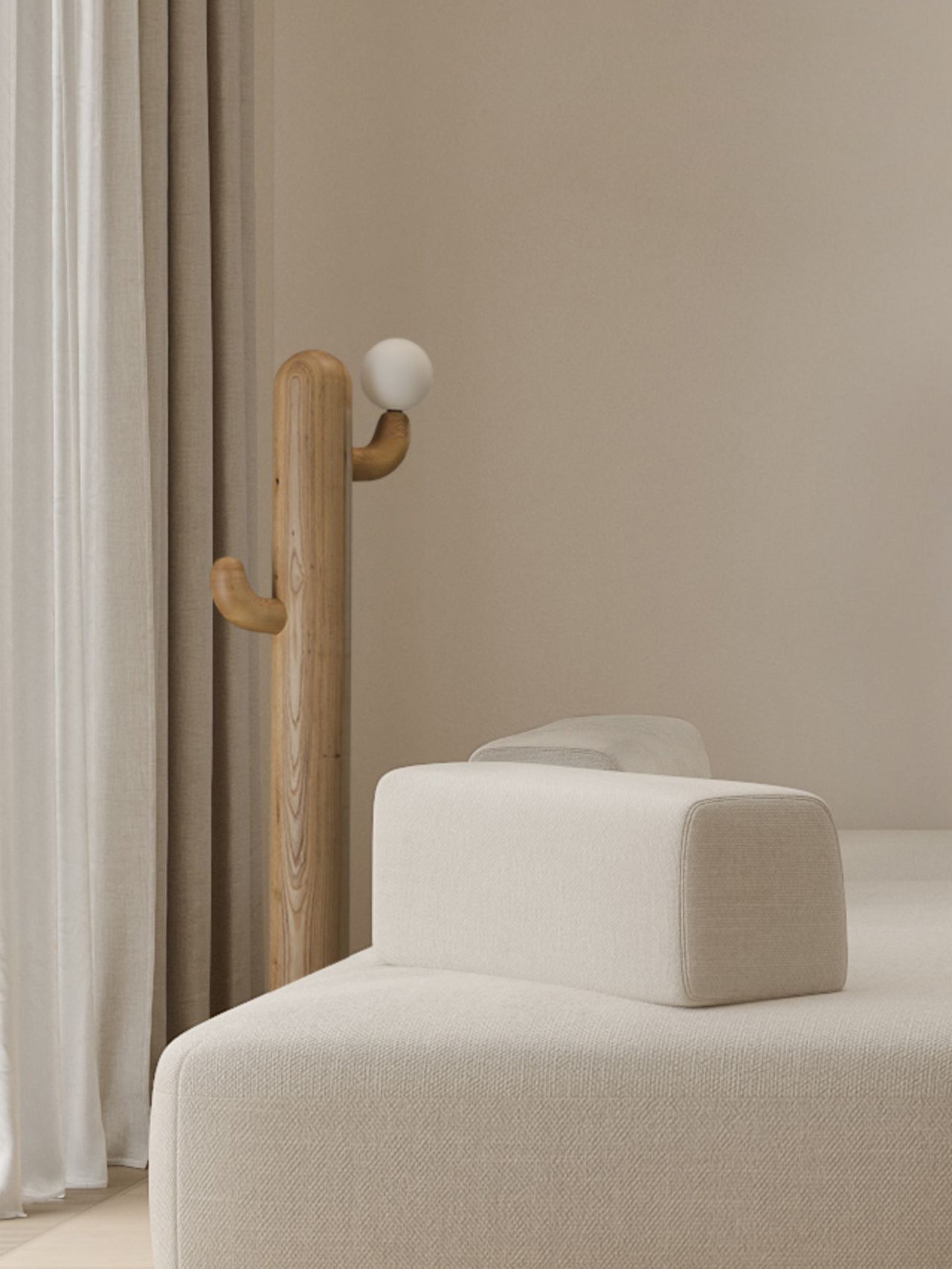 Cactus Wood Floor Light, Floor Lamp, detail 24