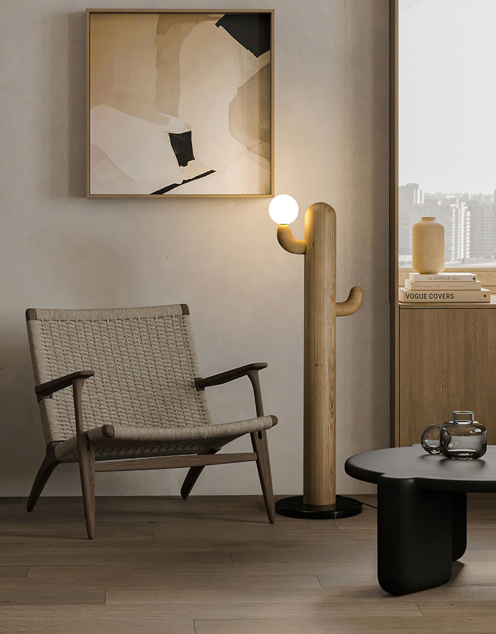 Cactus Wood Floor Light, Floor Lamp, detail 14